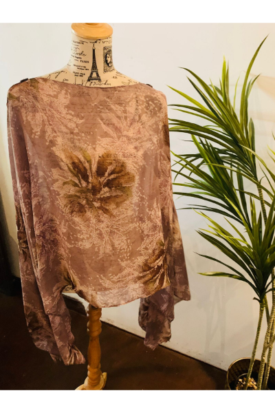 Multi-Way Kaftan (E89) - Purple Floral